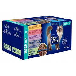 Crave Wet Food for Adult Cats in Sachet with Chicken, Beef and Lamb 40x85g