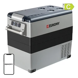 Euhomy CF001 Φορητό Ψυγείο Αυτοκινήτου 55L με Bluetooth (Γκρι)