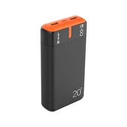 Powerbank Tracer EnerGen 20000mAh 22.5W με 2x USB-A & USB-C PD/QC3.0 Μαύρο/Πορτοκαλί