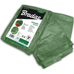 Bradas Waterproof Tarpaulin 90 g/m² 3x5 m Light Duty Green PL903/5