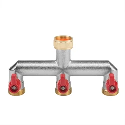 3-way Brass Hose Splitter BR-3134 (GZ 3/4 in) - Bradas