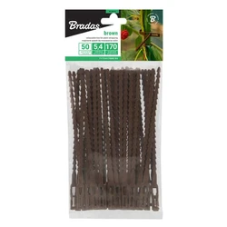 Ιμάντες/Δέστρες Φυτών Bradas 17 cm - 50 τεμ., Καφέ