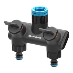 Cellfast 53-220 Διανομέας Ποτίσματος με Διακόπτη 21mm Μαύρο