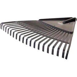 Ramp RG2-CZ-WG Soil/Leaf Rake – Plastic, 20 Tines, Black