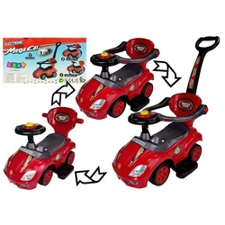 Lean Toys Mega Car Ride-On with Parent Handle for 12+ months, Red (Model LT4998)