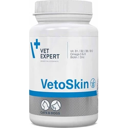 VetExpert VetoSkin Πολυβιταμίνες Σκύλου και Γάτας σε Δισκία για Δέρμα & Τρίχωμα