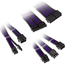 Kolink Core Adept Braided Cable Extension Kit - Jet Black/Titan Purple
