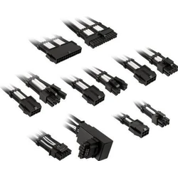 Kolink Core Pro Braided PSU Cable Extension Kit 12V 2x6 Pin (Type 1) - Jet Black / Brilliant White