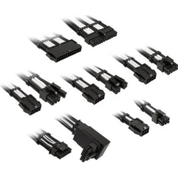 Kolink Core Pro Braided Cable Extension Kit 12V 2x6 Type 2 - Jet Black/Brilliant White
