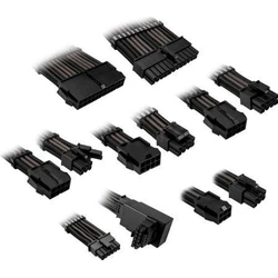 Kolink Core Pro Braided Cable Extension Kit 12V 2x6 Pin Type 1 - Jet Black/Gunmetal Grey (COREPRO-EK-12VT1-BGM)