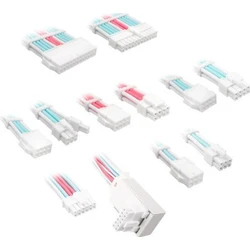 Kolink Core Pro Braided Cable Extension Kit 12V - 2x6 Type 2 (Brilliant White / Neon Blue / Pure Pink)