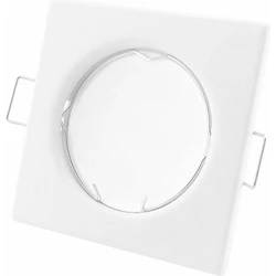 Avide GU10 Πλαίσιο Τετράγωνο Άσπρο ABGU10F-S-W