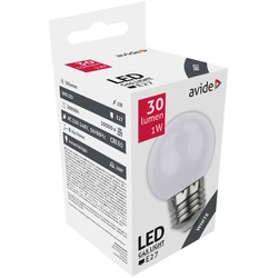 Avide LED Διακοσμητική Λάμπα G45 1W E27 Άσπρο