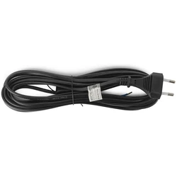 Entac Καλώδιο Αναπλαισιώσιμο 2G0.75 με Διακόπτη On/Off Μαύρο 5m