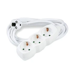 Default Technik Power Strip 3 Sockets 1.5m
