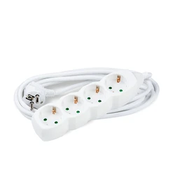 Technik Πολύπριζο 4 Θέσεων 1,5mm2 Λευκό 3m