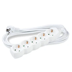Technik Πολύπριζο 5 Θέσεων 1,5mm2 Λευκό 3m