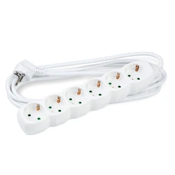 Technik Πολύπριζο 6 Θέσεων 1,5mm2 Λευκό 3m