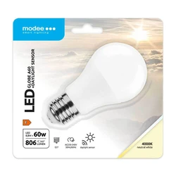 Modee Lighting Smart LED A60 Globe Lamp with DL Sensor 8.8W E27 270° 4000K 806 lumen