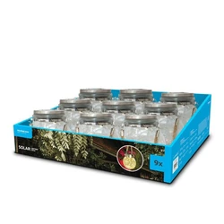 Modee Lighting Solar LED Jar Lights 9 pcs