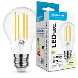 Modee Lighting LED Filament Globe A60 11.2W E27 4000K 1521lm