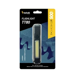 Handheld Flashlight Technik TT80 COB LED 500 300lm Rechargeable 800mAh