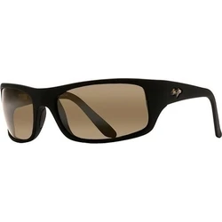 Maui Jim Peahi Men's Sunglasses — Black Acetate Frame, Brown Polarized Lenses (H202-2M)
