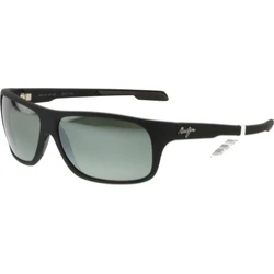 Maui Jim Men's Sunglasses 237-2M — Black Acetate Frame with Black Gradient Polarized Mirror Lens
