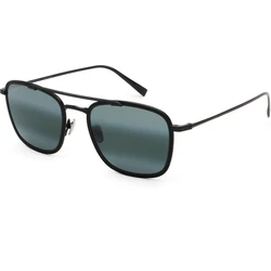 Maui Jim Following Seas Men's Sunglasses Black Metal Frame Black Polarized Lens - 555-02