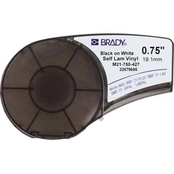 Brady Label Printer Tape 21 mm Black (M21-750-427)