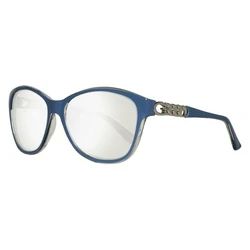 Guess Γυναικεία Γυαλιά Ηλίου GU7451 90C - Μπλε Κοκκάλινος Σκελετός, Ασημί Καθρέφτης Φακός