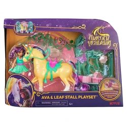Spin Master Unicorn Academy — Σετ παιχνιδιού Ava & Einhorn Leaf Stall με εφέ αλλαγής χρώματος