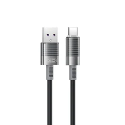 USB Cable XO NB282 Silicone Fast Charging Type C Black
