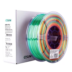 eSun EPLA-SILK PLA Filament 1.75 mm Rainbow 1 kg (Spool)