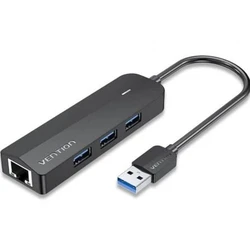 Vention Hub 4 Θυρών USB 3.0 με σύνδεση USB‑A / Ethernet (CHNBB)