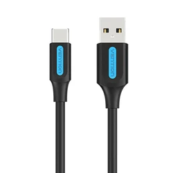 USB Cable Vention USB 2.0 A Male to C Male 3A 1.5M Black COKBG