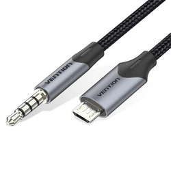 VENTION Καλώδιο Ήχου Micro USB σε TRRS 3.5mm Μαύρο 2m