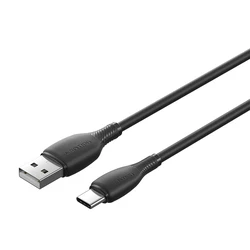 USB Cable Vention USB 2.0 A Male to C Male 3A 0.25m Black PVC Type CTWBC