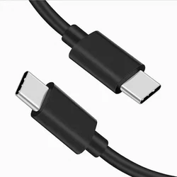 USB 2 0 Cable Vention C Male to C Male 3A 2M Black Flexible PVC Type TRVBH