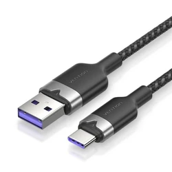 USB Cables VENTION USB 2 0 A Male to C Male Cable Black 1 5M