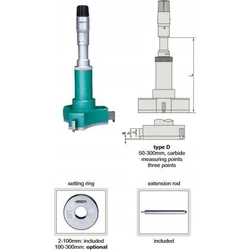 Insize 3227-150 Αναλογικό Παχύμετρο (Vernier) 150mm