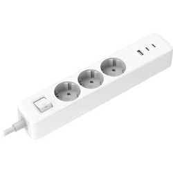 Xiaomi Πολύπριζο 3 Θέσεων με USB-C & USB-A, Καλώδιο 1.4m (BHR07UKEU)
