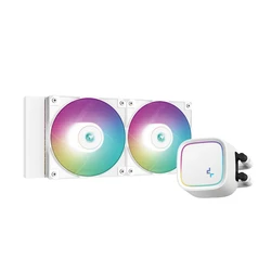 DeepCool LE520 WH 240mm Λευκή All-in-One Υδρόψυξη CPU ARGB (2x120mm)