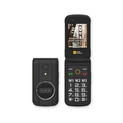 AGM M8 Flip Dual SIM Ανθεκτικό Κινητό με Μεγάλα Κουμπιά Μαύρο