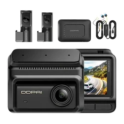 DDPAI Z90T 4K Car DVR Camera Set with 3" Screen, Bluetooth, Wi‑Fi, GPS & Rear Camera