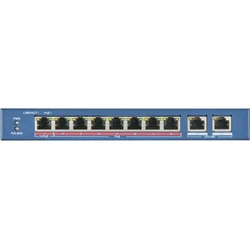 Hikvision DS-3E0310HP-E Unmanaged L2 PoE Switch (8 PoE x 10/100 + 2 Gigabit uplink)