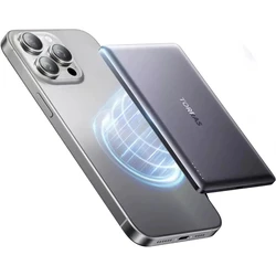 Torras Ultra Thin MagSafe Power Bank 5000mAh 18W Γκρι