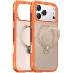 Torras Ostand Spin Air Case for iPhone 17 Pro Compatible with MagSafe - Horizon Orange