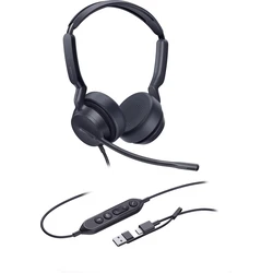 Yealink Ακουστικό UH42 SE Dual USB-C/A, Πιστοποιημένο για Microsoft Teams