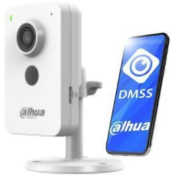 Dahua WRL Camera 4MP CUBE WiFi C4K-P-0280B — Εσωτερική Κάμερα Cube 4MP με Wi‑Fi, PoE, Night Vision